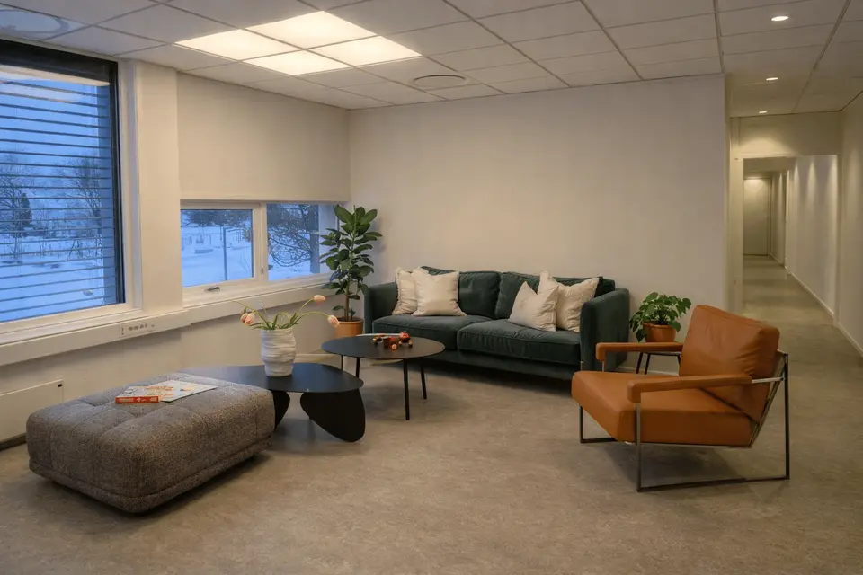 Lounge at Nannestad office community